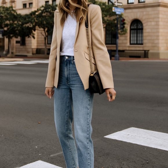 Express Cropped Fitted Editor Blazer Size 14 Best fit Large or smaller - Picture 10 of 10